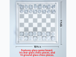 Maxam™ 33pc Glass Chess Set