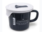 CorningWare 20oz Stoneware Mug With Plastic Lid