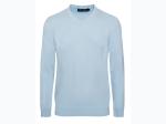 Men's Cotton Blend V-Neck Sweater - 5 Color Options