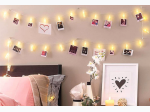 20 LED Battery Operated Photo Clip Fairy String Lights