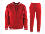 Men's Varsity Jacket and Jogger Pant Set - 3 Color Options