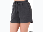 Women's Cotton Drawstring Waist Pocket Short - 3 Color Options