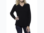 Women's Box-Packaged Tocco Reale Cashmere Blend Deep V-Neck Sweater - 4 Color Options