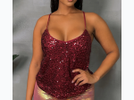 Junior's Sequin Tank Top - 3 Color Options