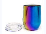 Rainbow Iridescent Exterior 12oz Wine Tumbler