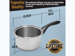 Maxam Stainless Steel Sauce Pan with Lid