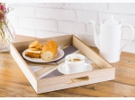 Decorative Refined Wood Serving Tray