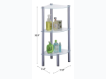 Glass Shelf Corner 3 Tier