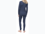 Women's Extreme Cold Waffle Knit Thermal Set - Aztec Navy/Teal