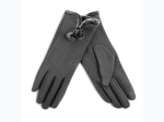 Women's Fleece Lined Fur & Pom Accent Touchscreen Gloves - 4 Color Options