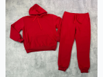 Men's Solid Color Pullover Fleece Set - 3 Color Options