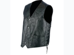 Rocky Ranch Hides™ Rock Design Genuine Hog Leather Biker Vest