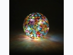 Harlequin Stained Glass Effect LED Globe