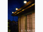 Solarize Waterproof Outdoor LED Solar Gutter Lights - Set of 4 Lights