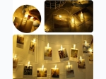 20 LED Battery Operated Photo Clip Fairy String Lights