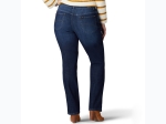 Women's Plus Straight Leg Mid-Rise Relaxed Fit Jeans - Regular Length