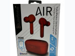 AIR True Wireless Bluetooth Earbuds with Charging Case in Red