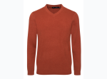 Men's Cotton Blend V-Neck Sweater - 5 Color Options