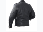 Rocky Mountain Hides™ Solid Genuine Cowhide Leather Classic Motorcycle Jacket