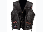 Diamond Plate™ Rock Design Genuine Buffalo Leather Vest