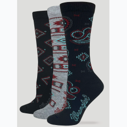 Women’s Southwest Print Crew Socks 2 Pack - Slightly Irregular