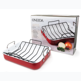 Oneida Red Aluminum Roaster with Rack