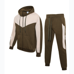 Men's Active Comfort Fleece Jogging Ensemble - 2 Color Options