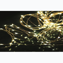 10 Foot USB Powered White LED String Light on Copper Wire