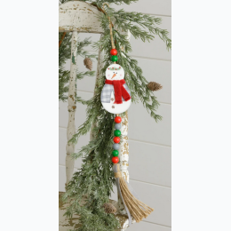 Hanging Snowman With Beads