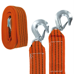 Nylon Tow Rope with Metal Hooks