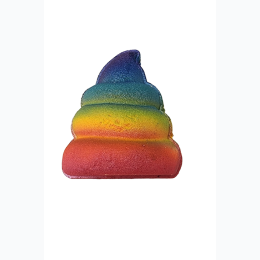 All Natural Novelty Bath Bombs - Rainbow Unicorn Poo - 2-Pack