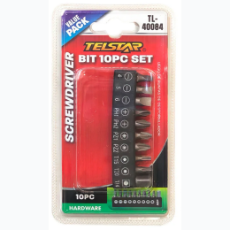 10Pc Screwdriver Bit Set