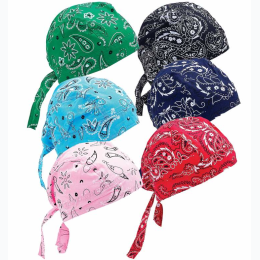 Diamond Plate™ 6pc Assorted Paisley Cotton Skull Cap Set