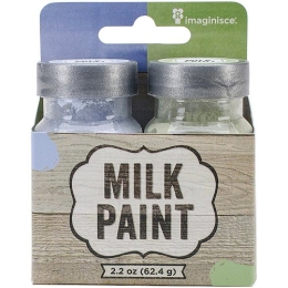 Milk Paint 2-Pack in Pastel Blue & Green - 2.2 oz