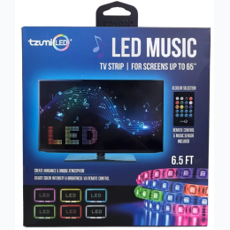 Tzumi Sound Light 6.5" LED Mood Strip Light with Remote