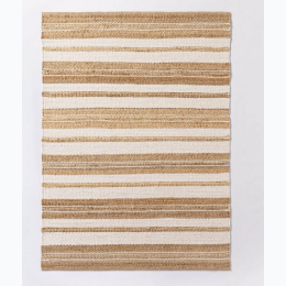 5'x7' Highland Hand Woven Striped Jute/Wool Area Rug - 2 Color Options