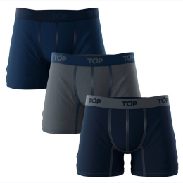 Men's Solid Color Boxer Briefs - 3 Pack - 2 Color Options