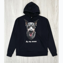 Men's Doberman Hoodie in Black