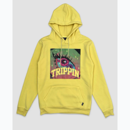 Men's Trippin 3D Embossed Fleece Hoodie