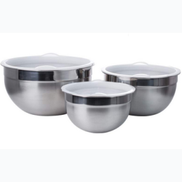 6pc stainless steel mixing bowl set