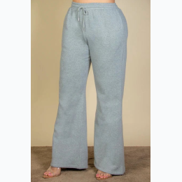 Plus Size Drawstring Waist Slant Pocket Sweatpant - 2 Color Options