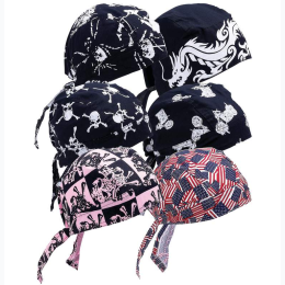 Diamond Plate™ 6pc Assorted Cotton Skull Cap Set