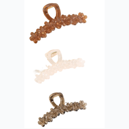 Boho Flower Hair Claw -  3 Color Options