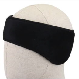 Heavy Duty Fleece Headband in Black