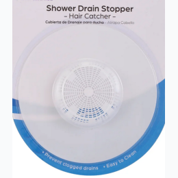 Plastic 5" White Drain Hair Catcher