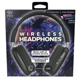 Black TYPE-C Wireless Lightweight Headphones