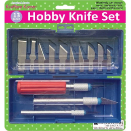 13 Piece Precision Hobby Knife Set with Storage Case