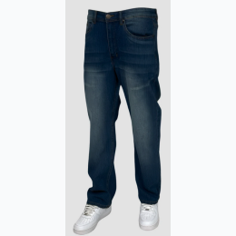 Men's Relaxed Fit Denim Jeans Dark Wash