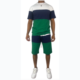 Men's Colorblock Short Set - 2 Color Options