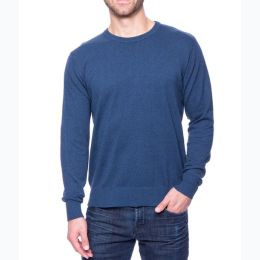 Men's Boxed Marled Premium Cotton Crew Neck Sweater - 2 Color Options